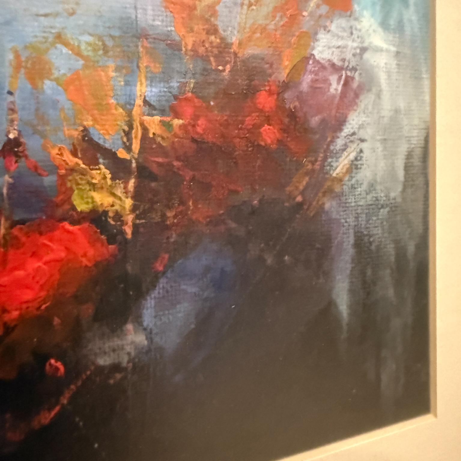1970s MCM Guatemalan Artwork Oil Painting Brazilian Rosewood For Sale 6