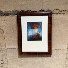 1970s MCM Guatemalan Artwork Oil Painting Brazilian Rosewood