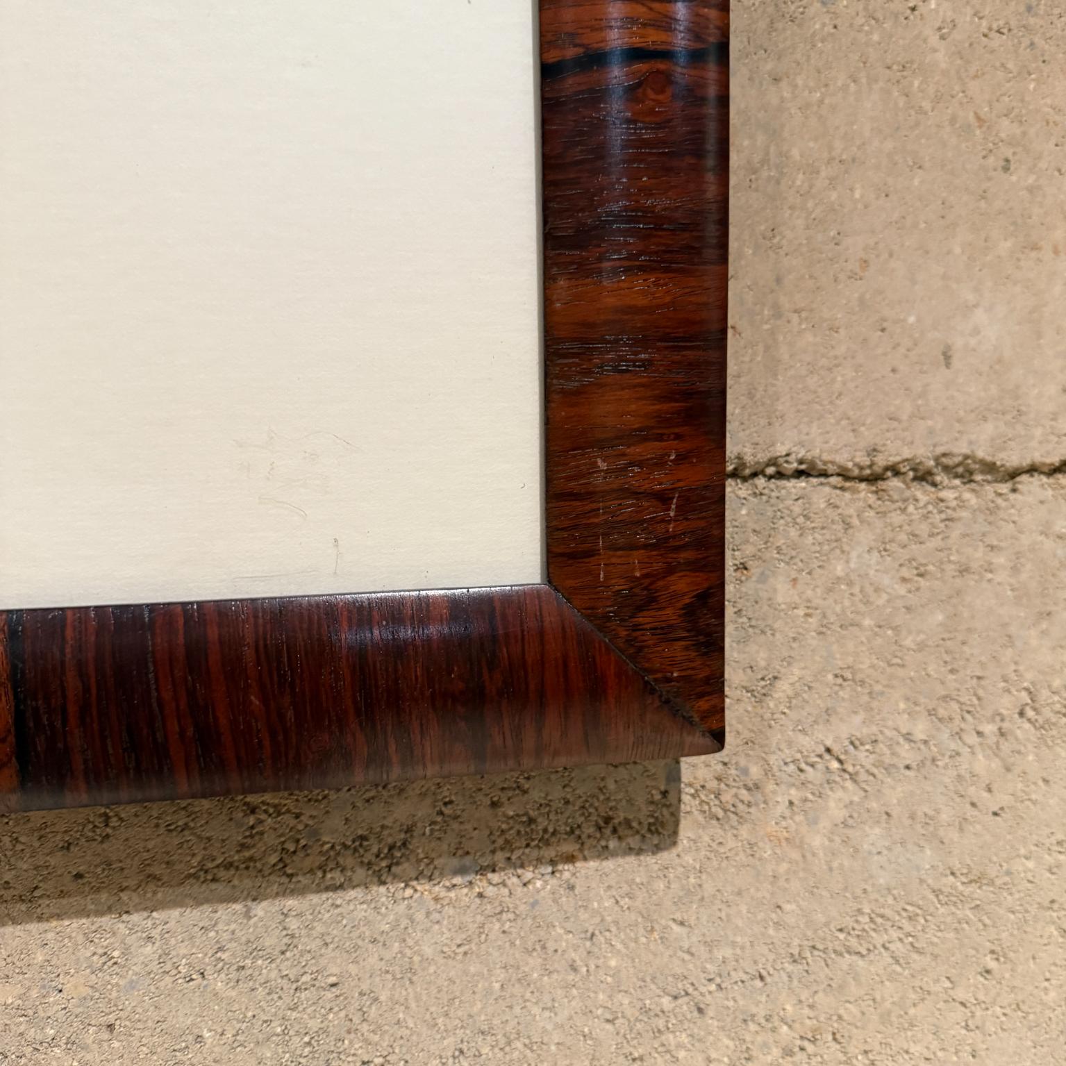 1970s MCM Guatemalan Artwork Oil Painting Brazilian Rosewood For Sale 2