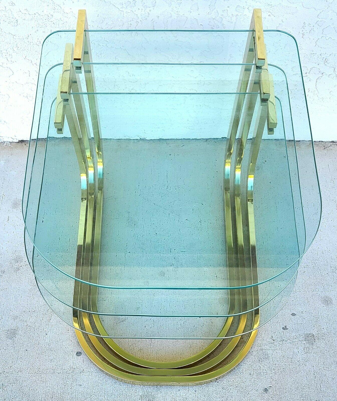 Mid-Century Modern 1970's MCM Nesting Tables by Design Institute of America For Sale