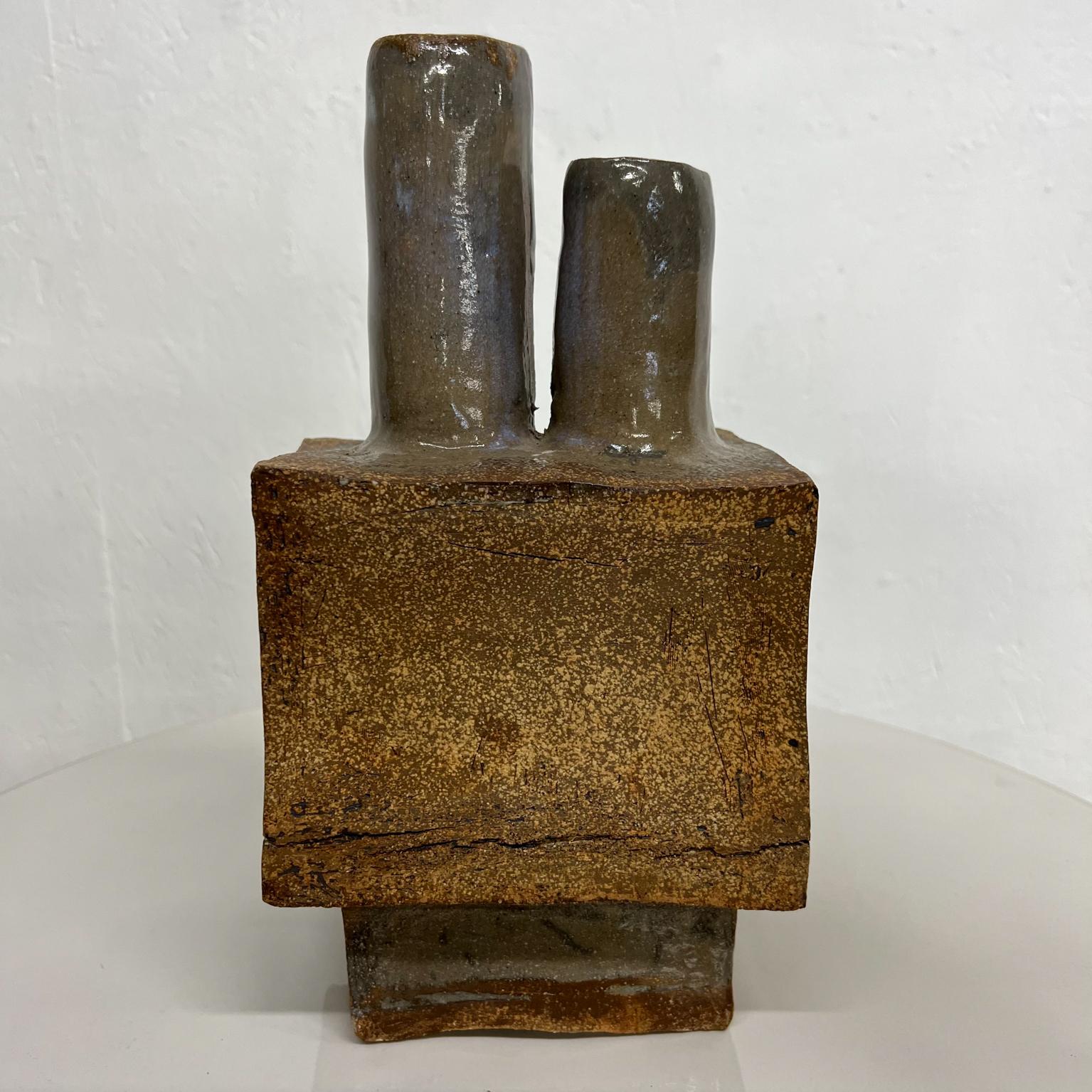 1970s MCM Striking Pottery Abstract Brutalist Art Sculpture 2