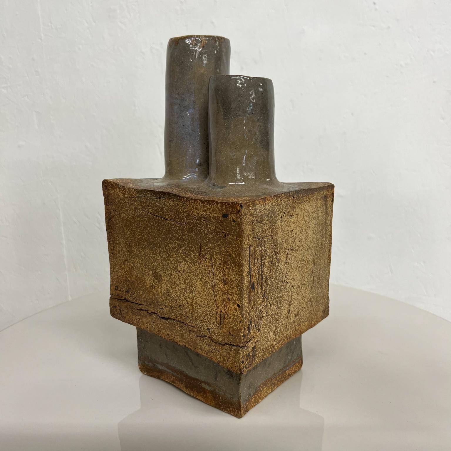 1970s MCM Striking Pottery Abstract Brutalist Art Sculpture 3