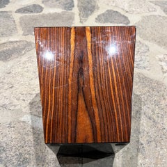 1970s MCM Walnut Wood Planter Box Jardiniere or Trashcan Basket