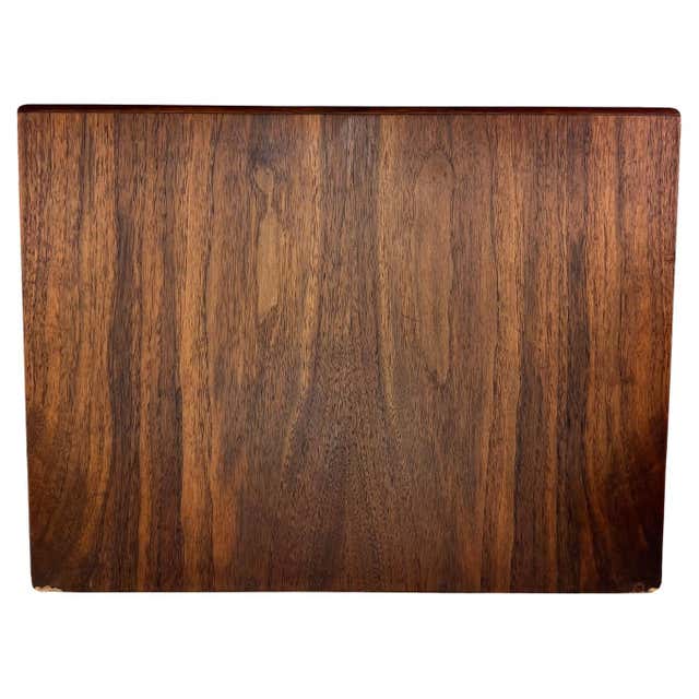 Sleek Modern Office Desk Inbox Outbox Paper Organizer Tray Walnut Wood ...