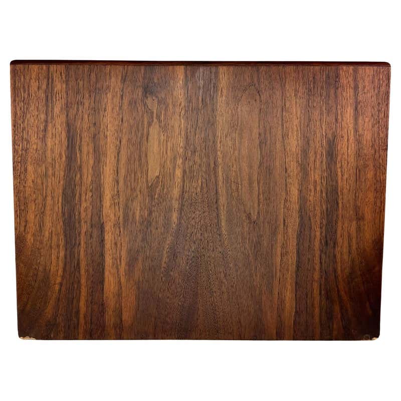 Sleek Modern Office Desk Inbox Outbox Paper Organizer Tray Walnut Wood ...