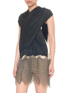 1970S Medieval Style Cotton & Chainmail Tunic Top From A Theater House