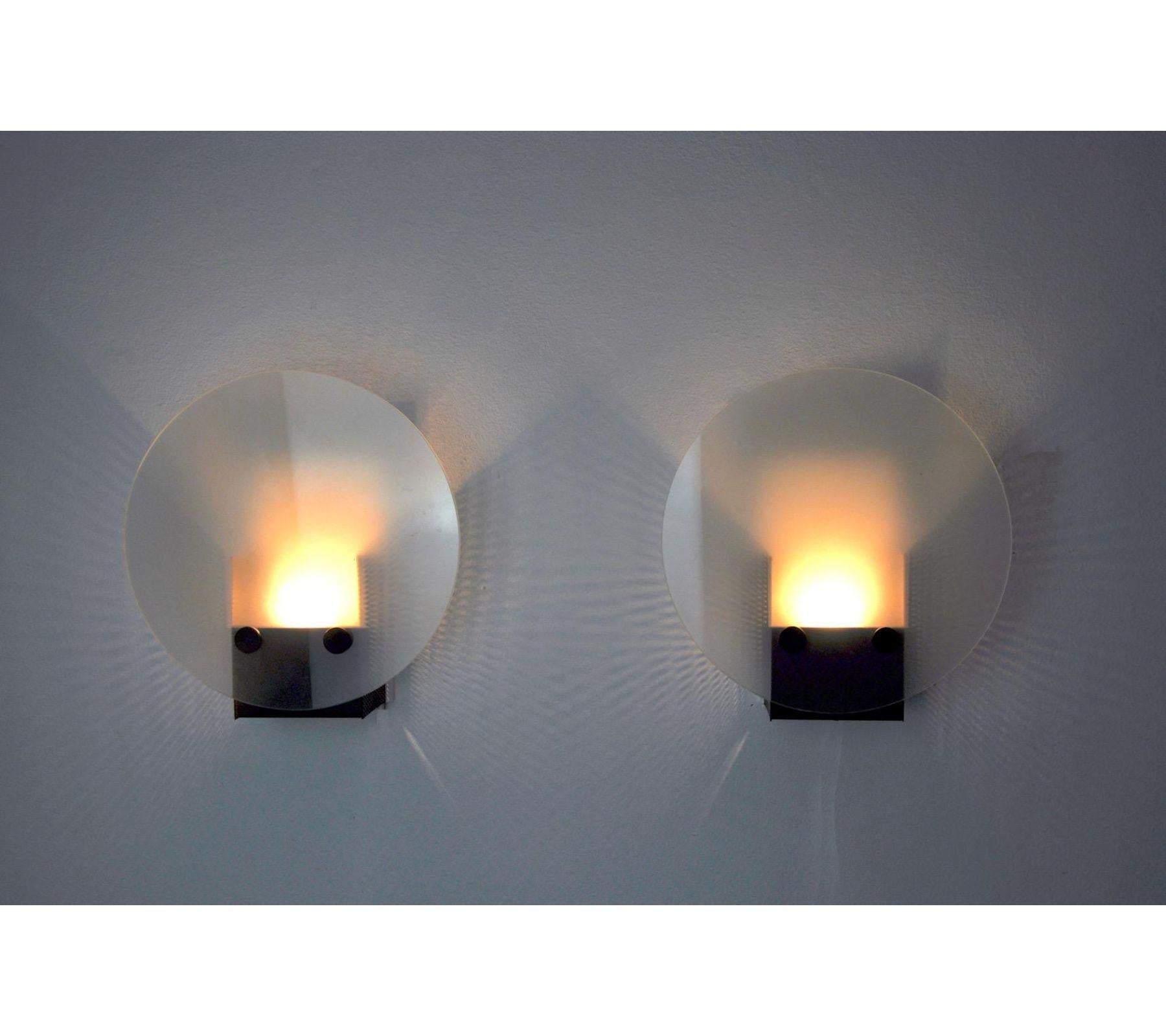 Spanish 1970s Memphis Styled Wall Lamps, Spain, a Pair For Sale