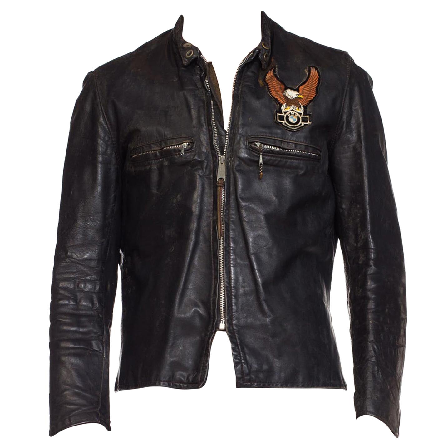 Patch Leather Jacket - 3 For Sale on 1stDibs | leather patch 