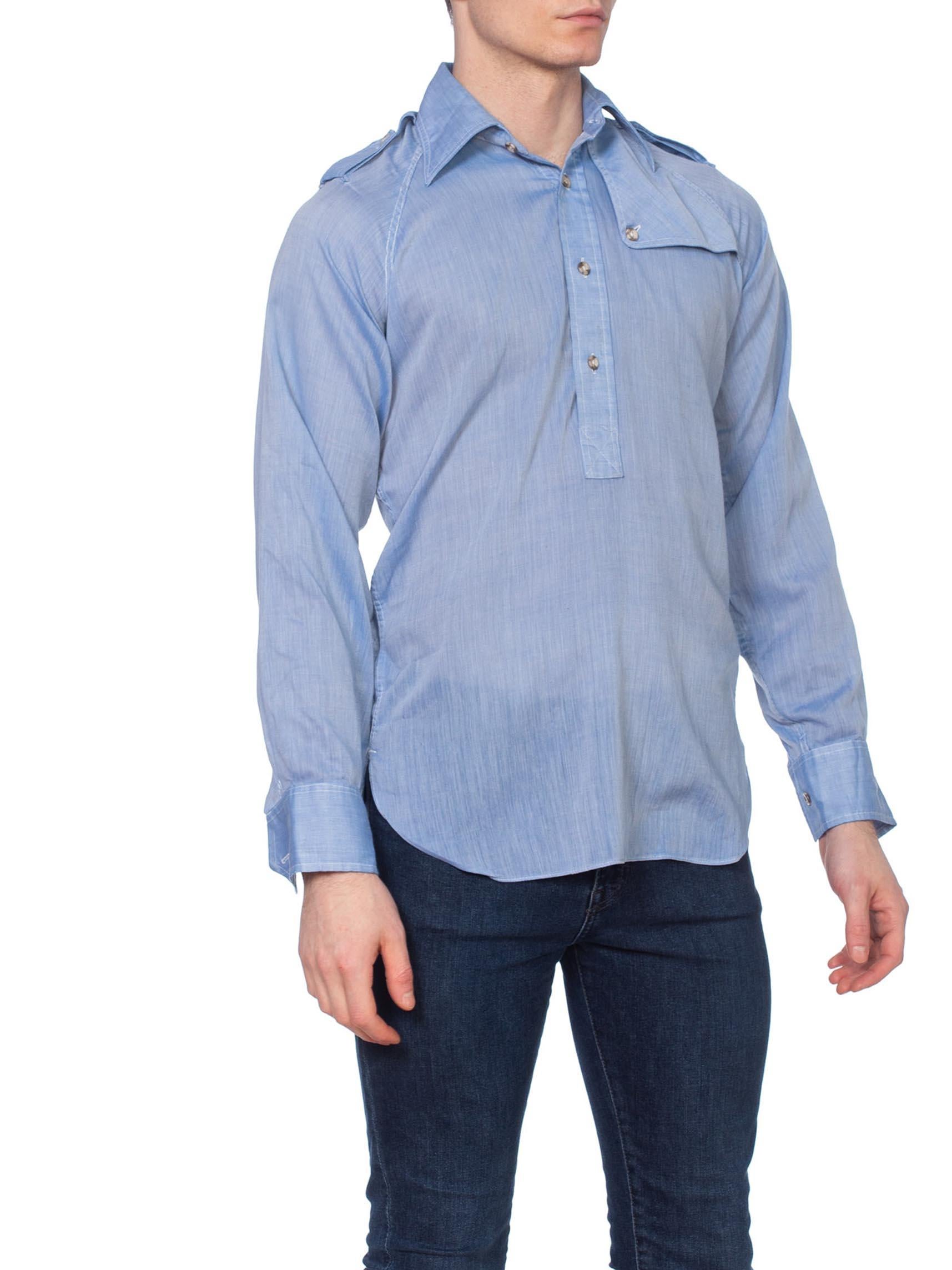 men's shirt with epaulettes