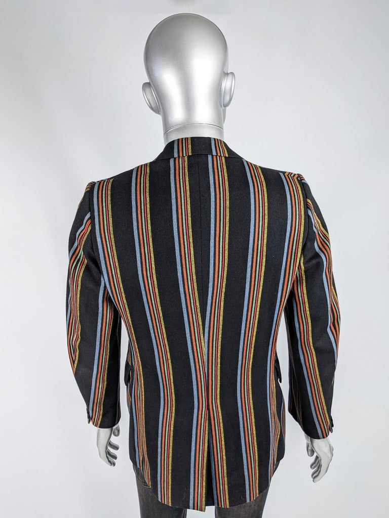mens striped blazer vintage