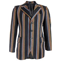 1970s Mens Vintage Striped Blazer Jacket