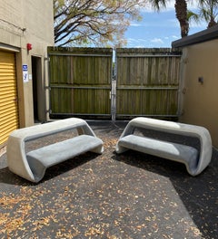 1970s Meritalia Sculptural Space Age Air Lounger - Set of 2