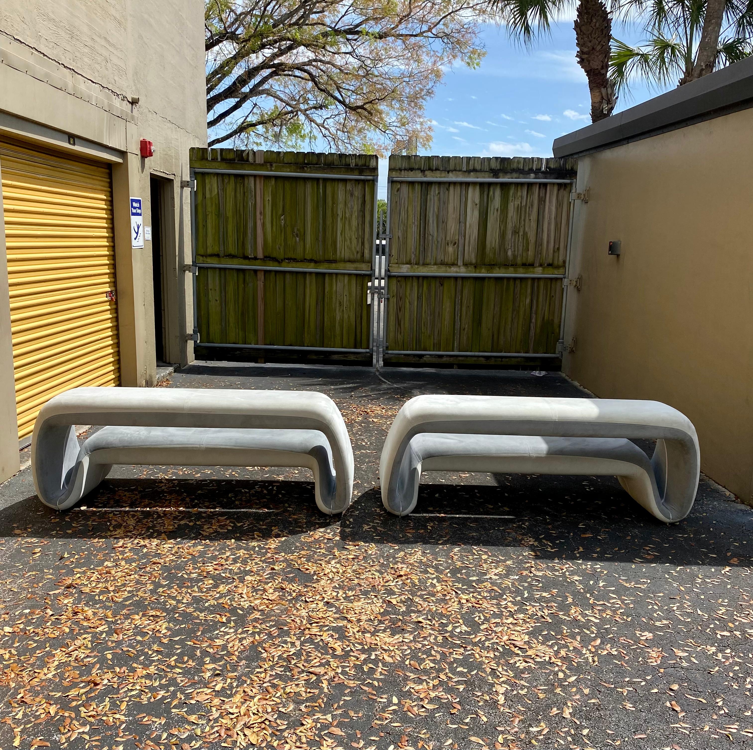 1970s Meritalia Sculptural Space Age Air Lounger - Set of 2 Bon état à Fort Lauderdale, FL