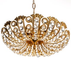 1970s Metal and Glass Flush Mount by Peris Andreau