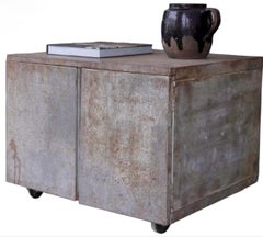 1970s Metal Architect's Unit on Wheels