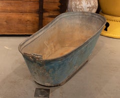 1970s Metal Baby Bathtub
