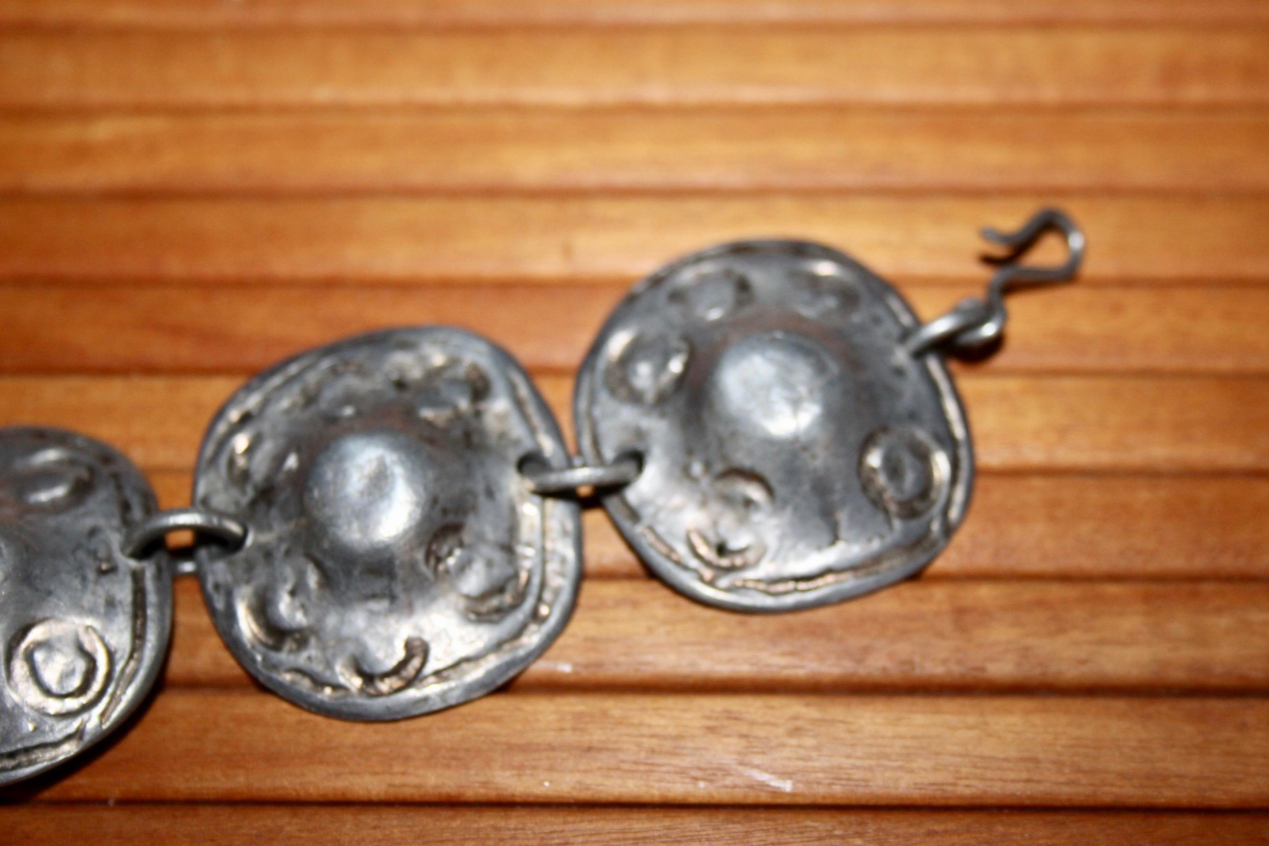 1970s metal bracelet In Good Condition For Sale In grand Lancy, CH