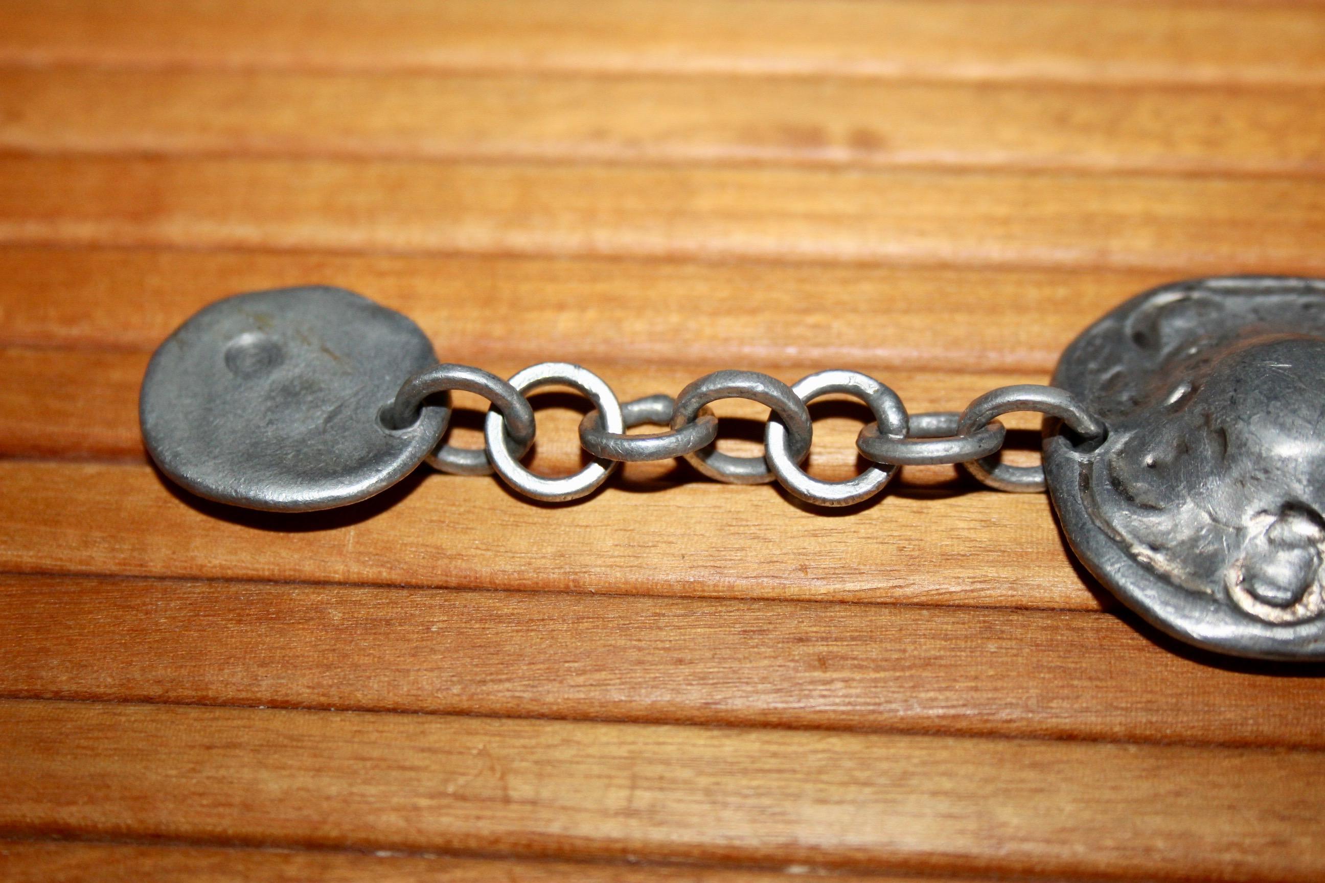 Late 20th Century 1970s metal bracelet For Sale