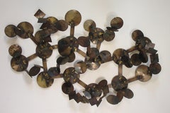 1970s Metal Circular Wall Sculpture