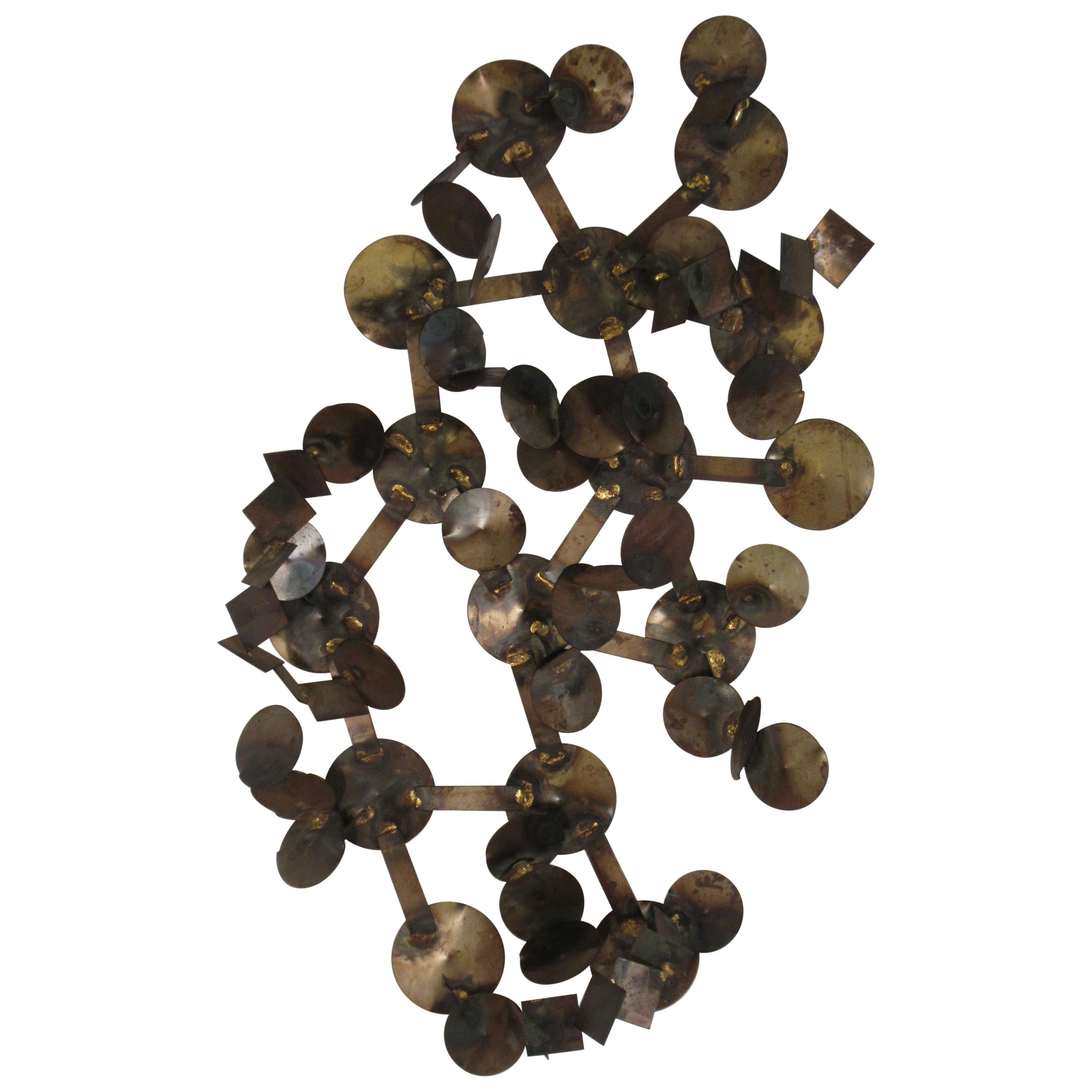 1970s Metal Circular Wall Sculpture