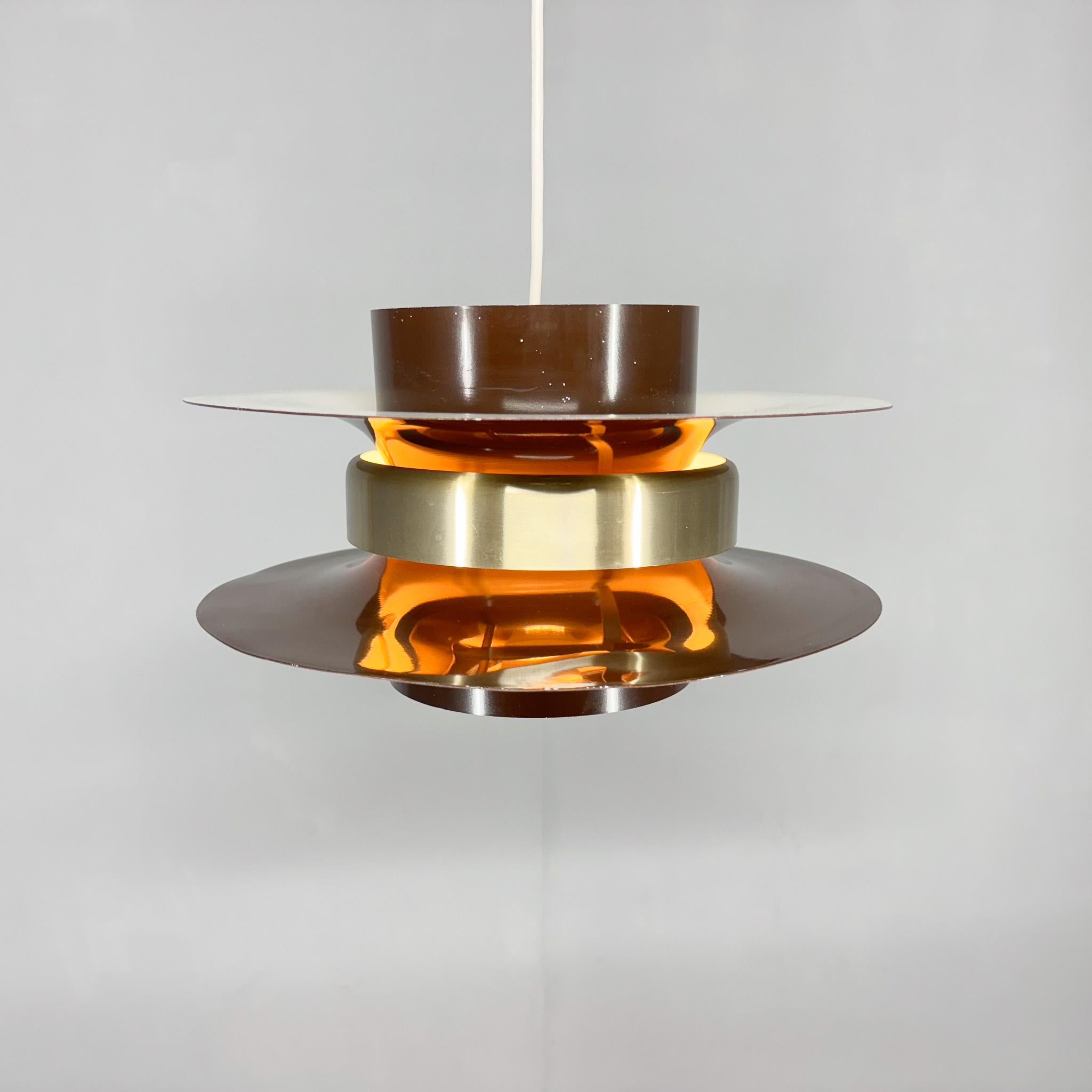 1970s Metal Space Age Pendant Light, Germany For Sale 7