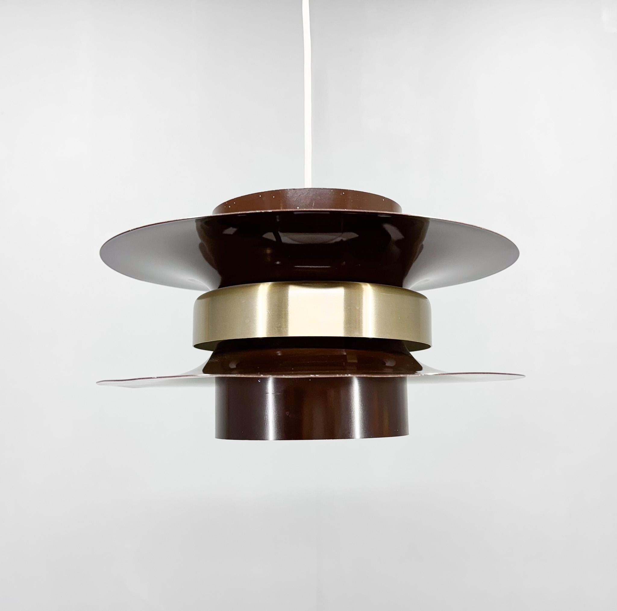 1970s Metal Space Age Pendant Light, Germany For Sale 8