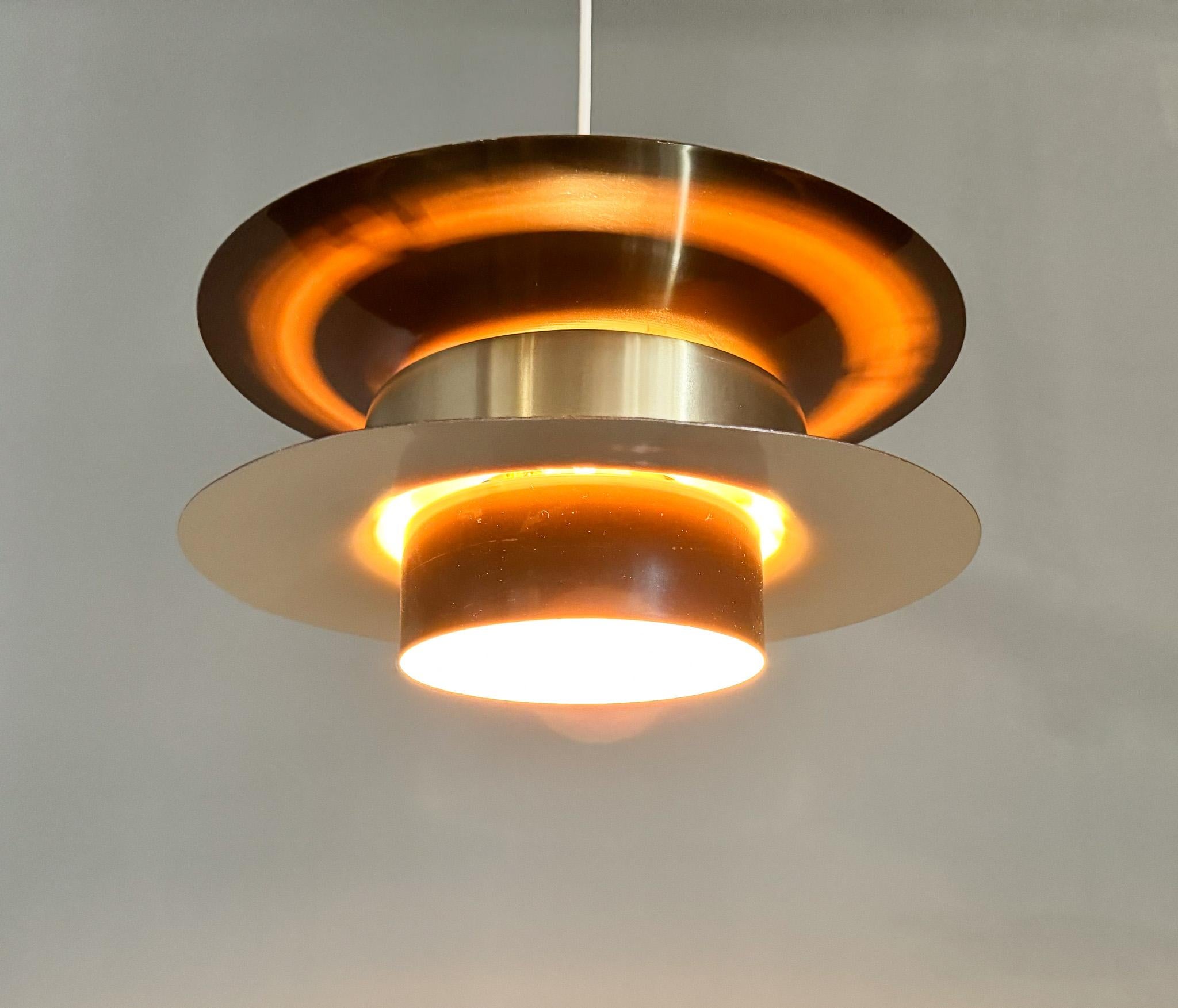 20th Century 1970s Metal Space Age Pendant Light, Germany For Sale