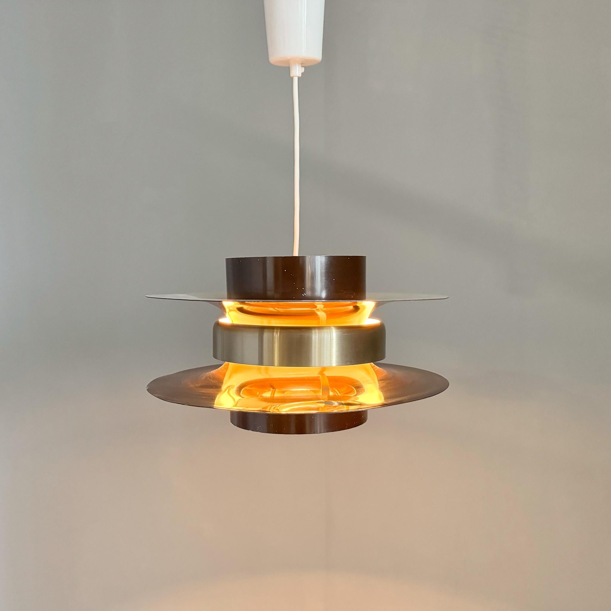 1970s Metal Space Age Pendant Light, Germany For Sale 1