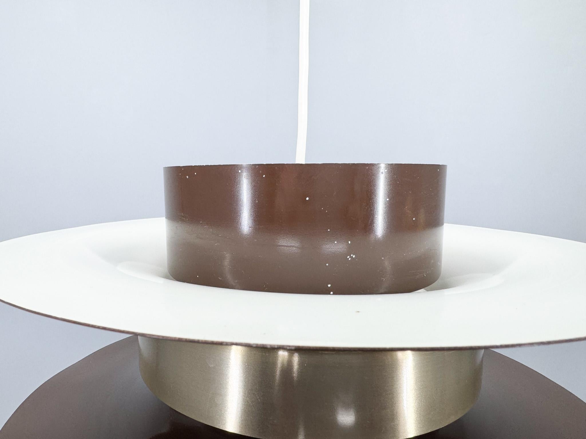1970s Metal Space Age Pendant Light, Germany For Sale 5