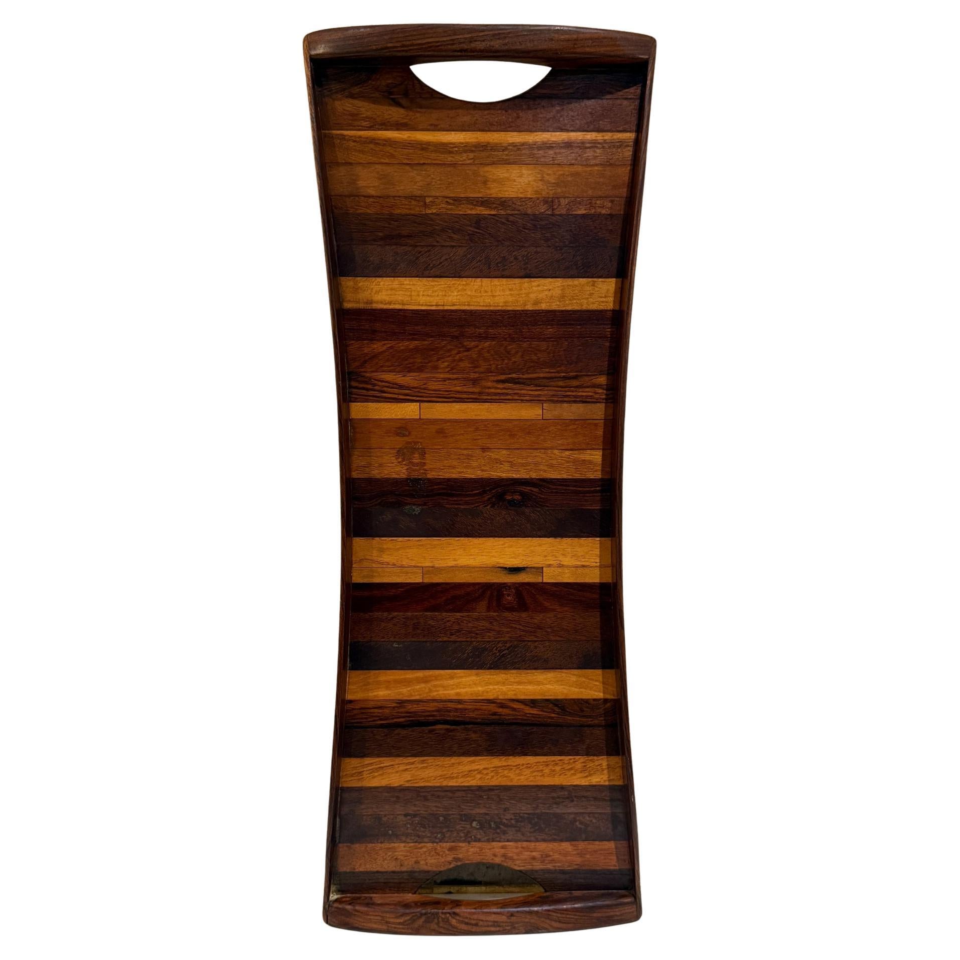 Mid-Century Modern Don Shoemaker for Señal Exotic Wood Serving Tray