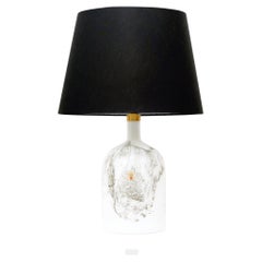 1970s Michael Bang White Crystal Lamp for Holmegaard