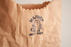 1970s Michael Harvey Trompe-l’Oeil Paper Bag Ceramic Vase for Harvey Craft, Queb