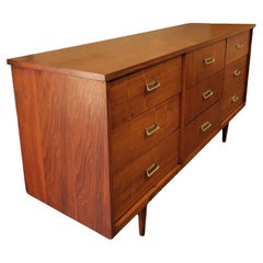 1970s Midcentury 9 Drawer Credenza