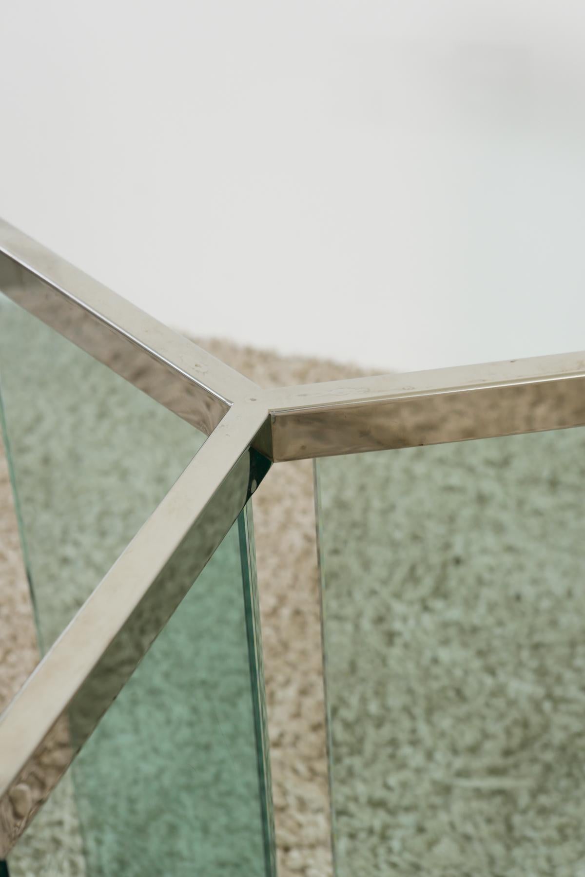 1970s Mid Century Authentic Pace Collection Glass Dining Table 2