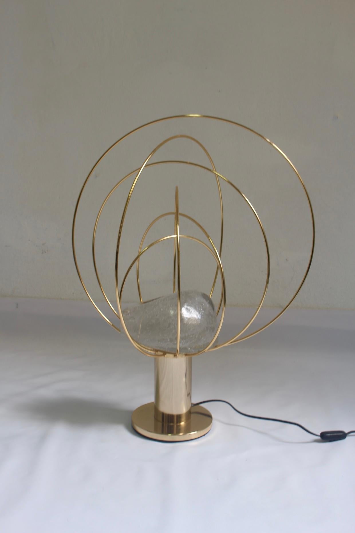 Spanish 1970s Midcentury Barnaba Table Lamp by Angelo Brotto for Fase For Sale
