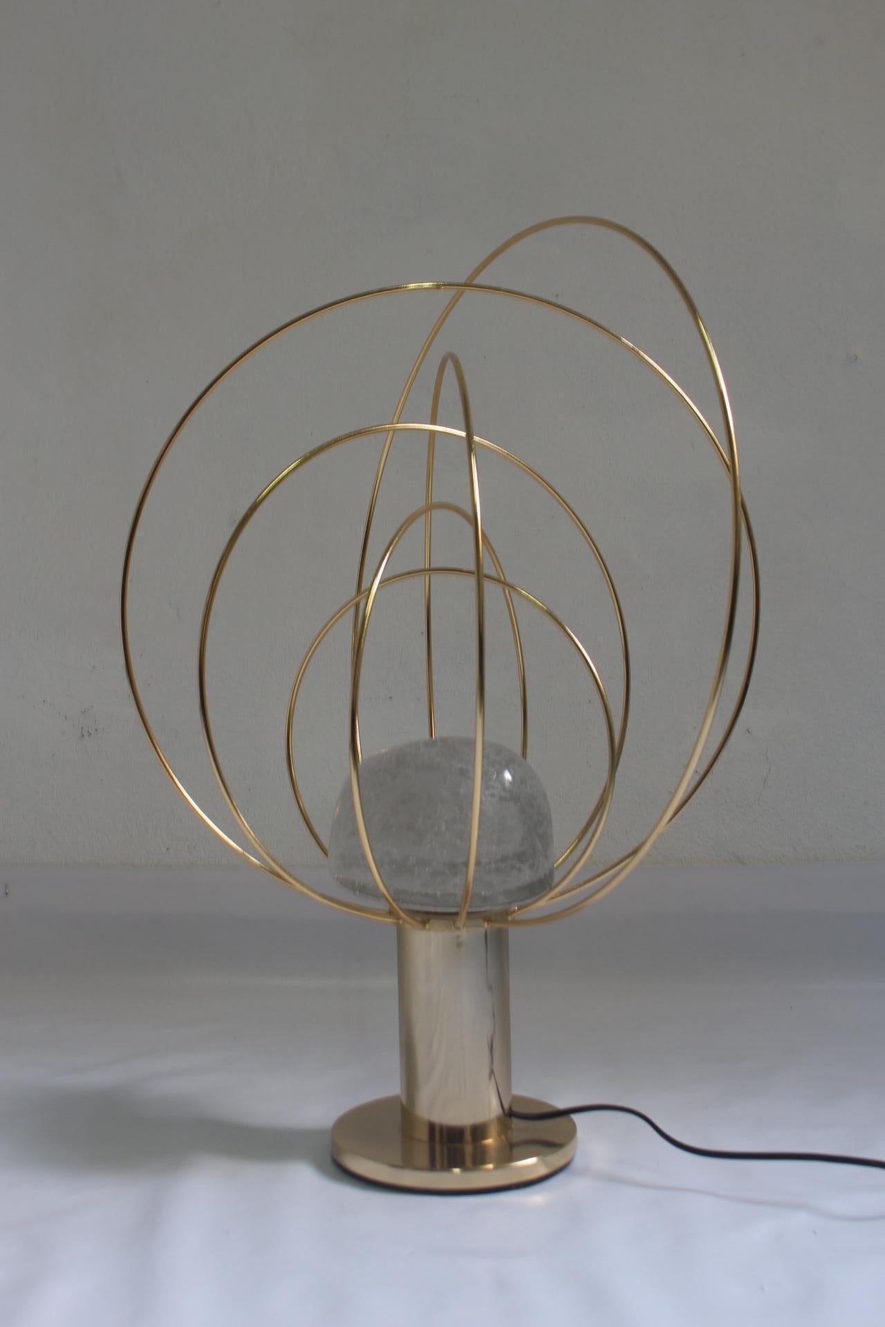 Late 20th Century 1970s Midcentury Barnaba Table Lamp by Angelo Brotto for Fase For Sale