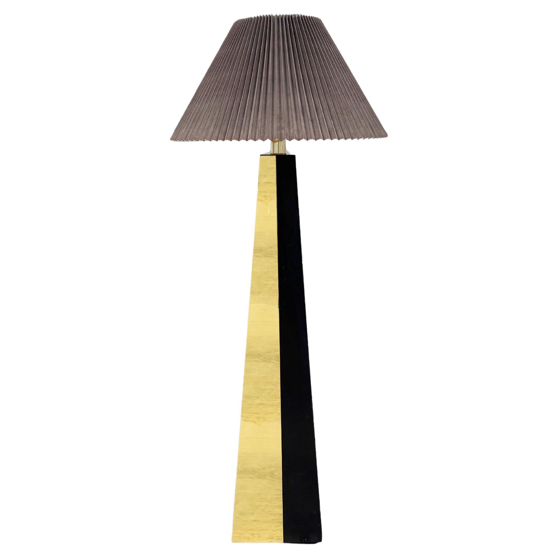 1970s Mid Century Brass Floor Lamp Styled After Paul Evans
