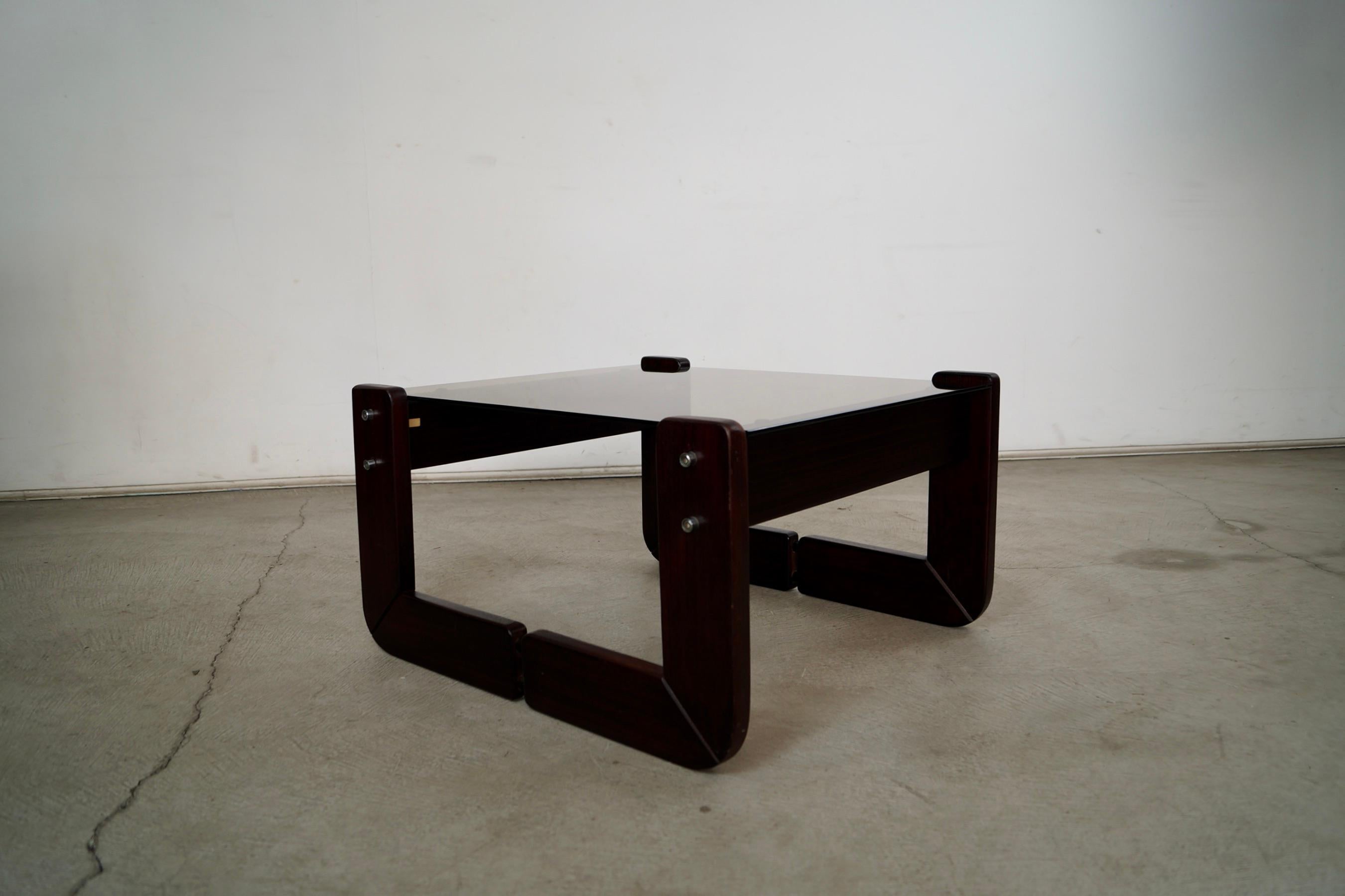 Table d'appoint en bois de rose Percival Lafer, milieu du siècle dernier, Brésil. en vente 4