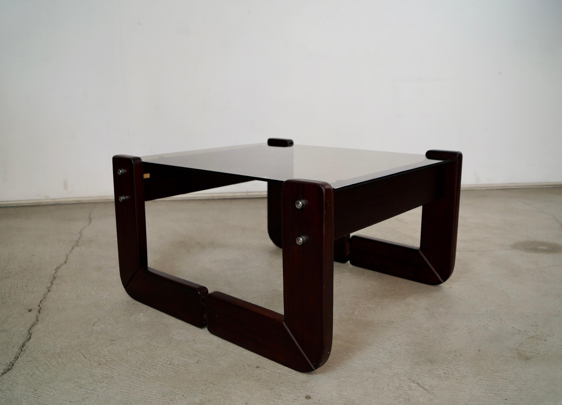 Table d'appoint en bois de rose Percival Lafer, milieu du siècle dernier, Brésil. en vente 5