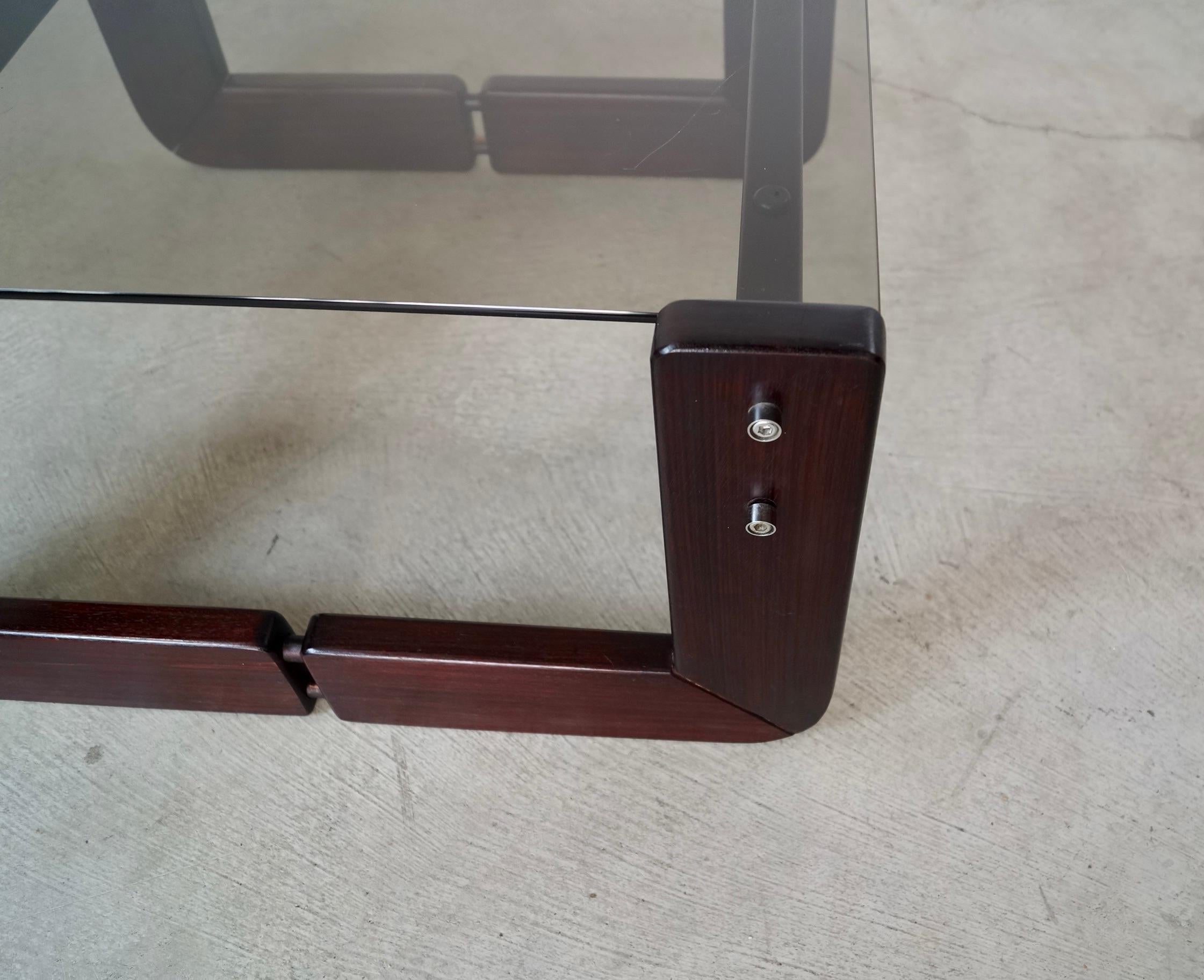 Table d'appoint en bois de rose Percival Lafer, milieu du siècle dernier, Brésil. en vente 9