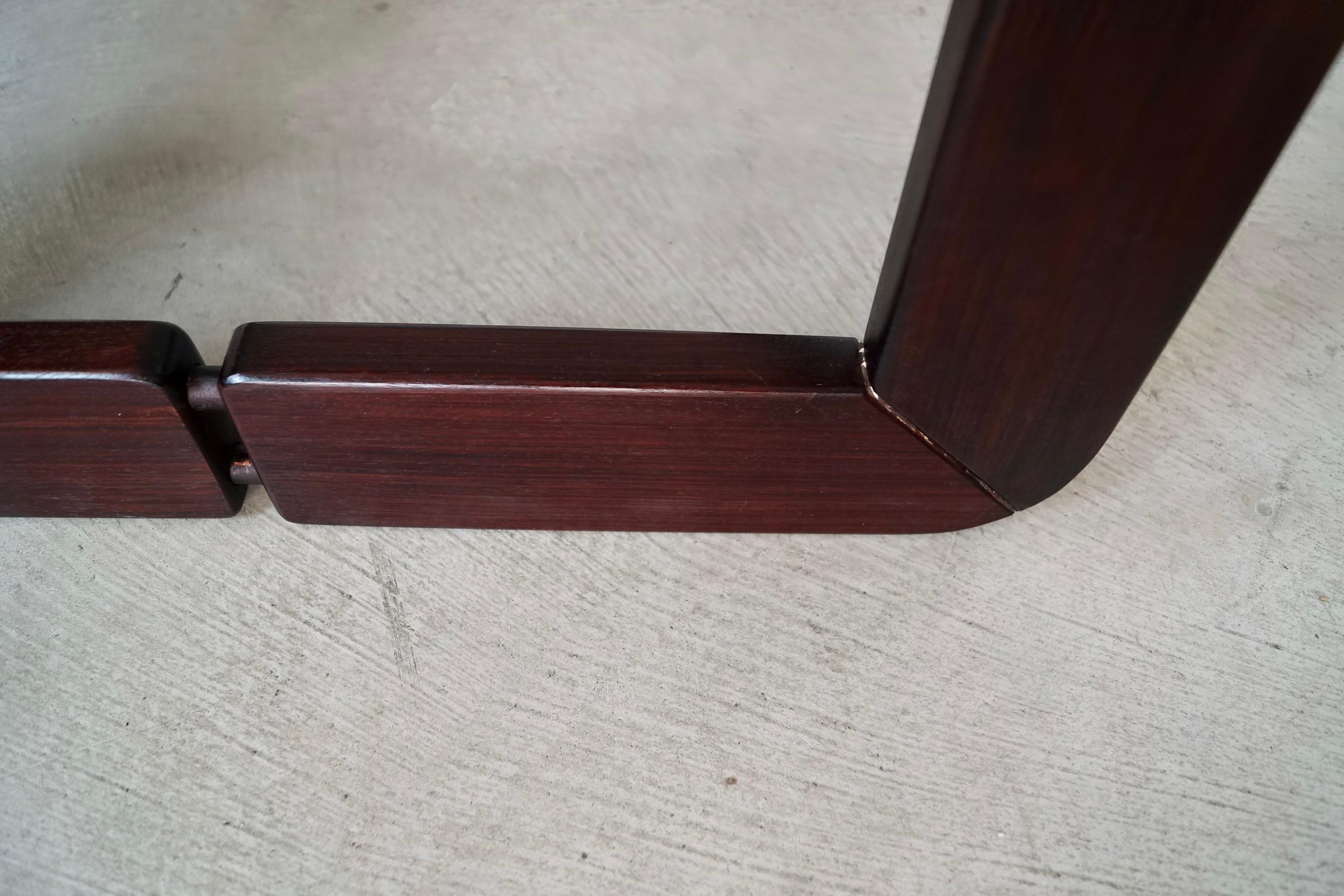 Table d'appoint en bois de rose Percival Lafer, milieu du siècle dernier, Brésil. en vente 10
