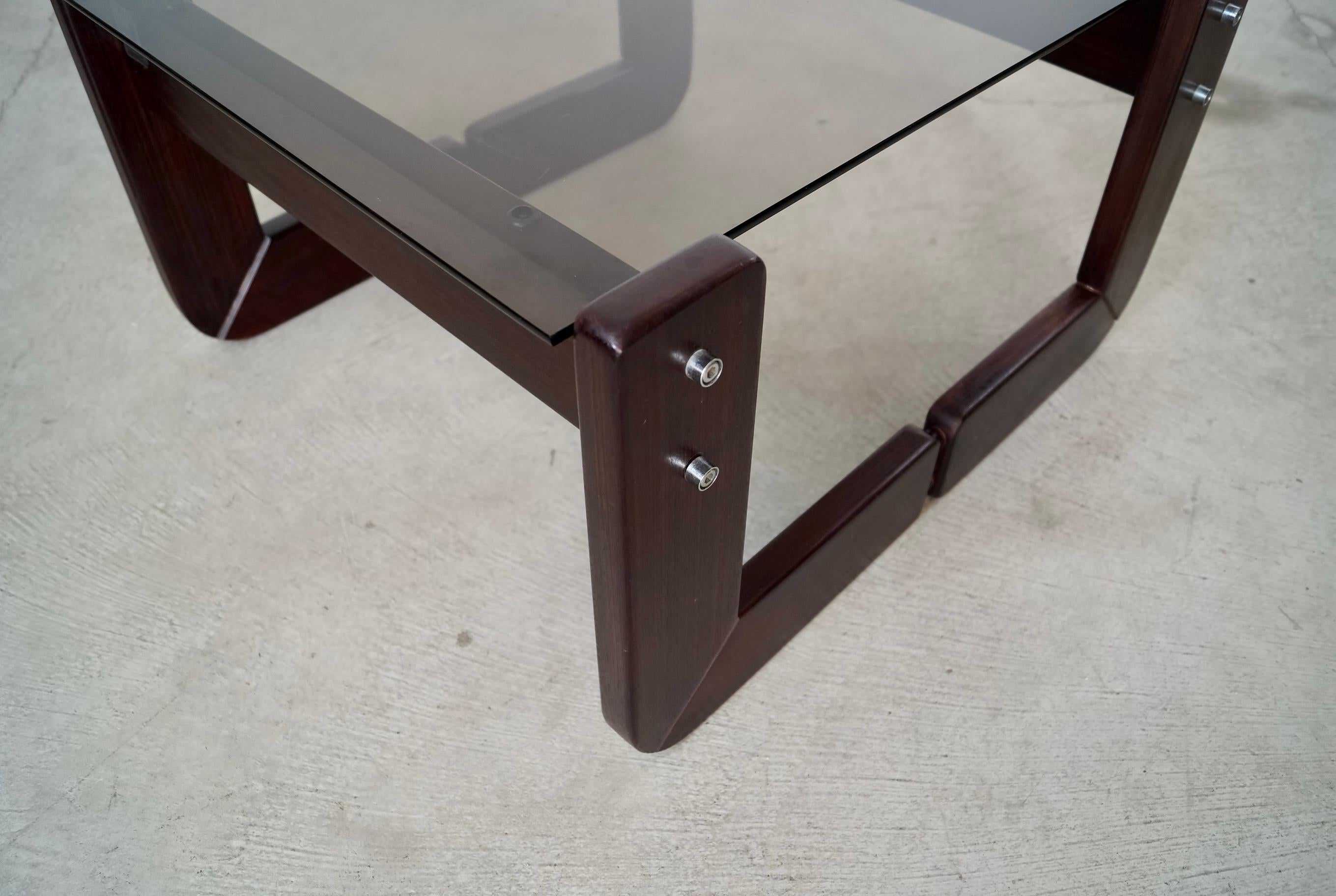 Table d'appoint en bois de rose Percival Lafer, milieu du siècle dernier, Brésil. en vente 11
