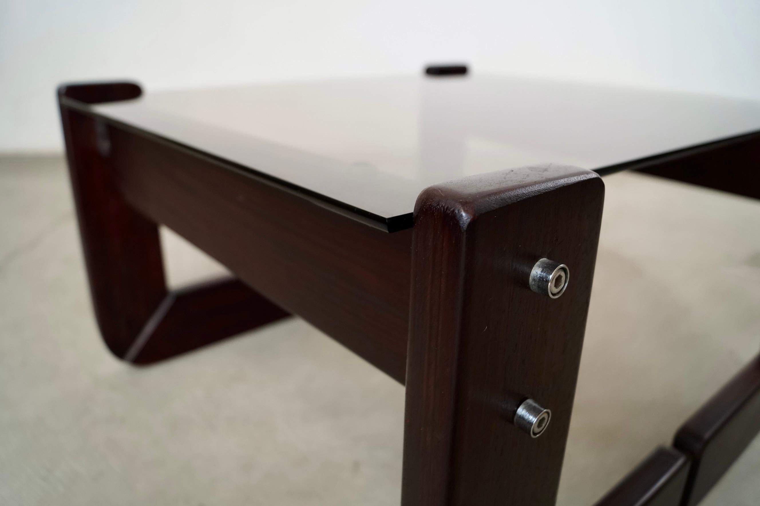 Table d'appoint en bois de rose Percival Lafer, milieu du siècle dernier, Brésil. en vente 12