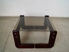 1970's Mid-Century Brazilian Modern Percival Lafer Rosewood Side Table