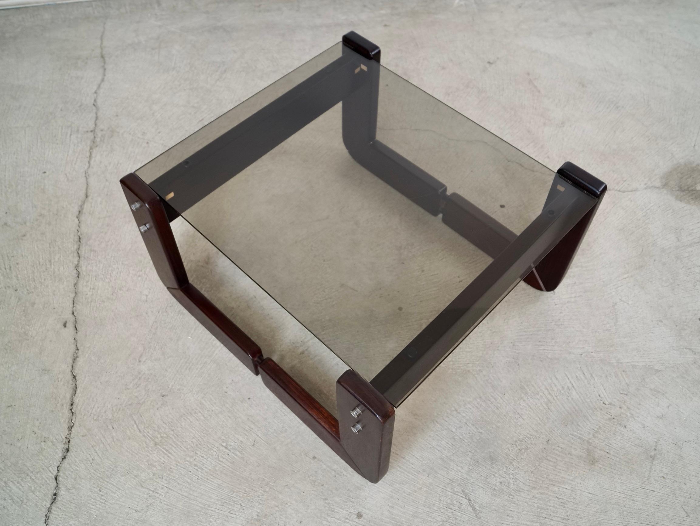 Table d'appoint en bois de rose Percival Lafer, milieu du siècle dernier, Brésil. en vente 1