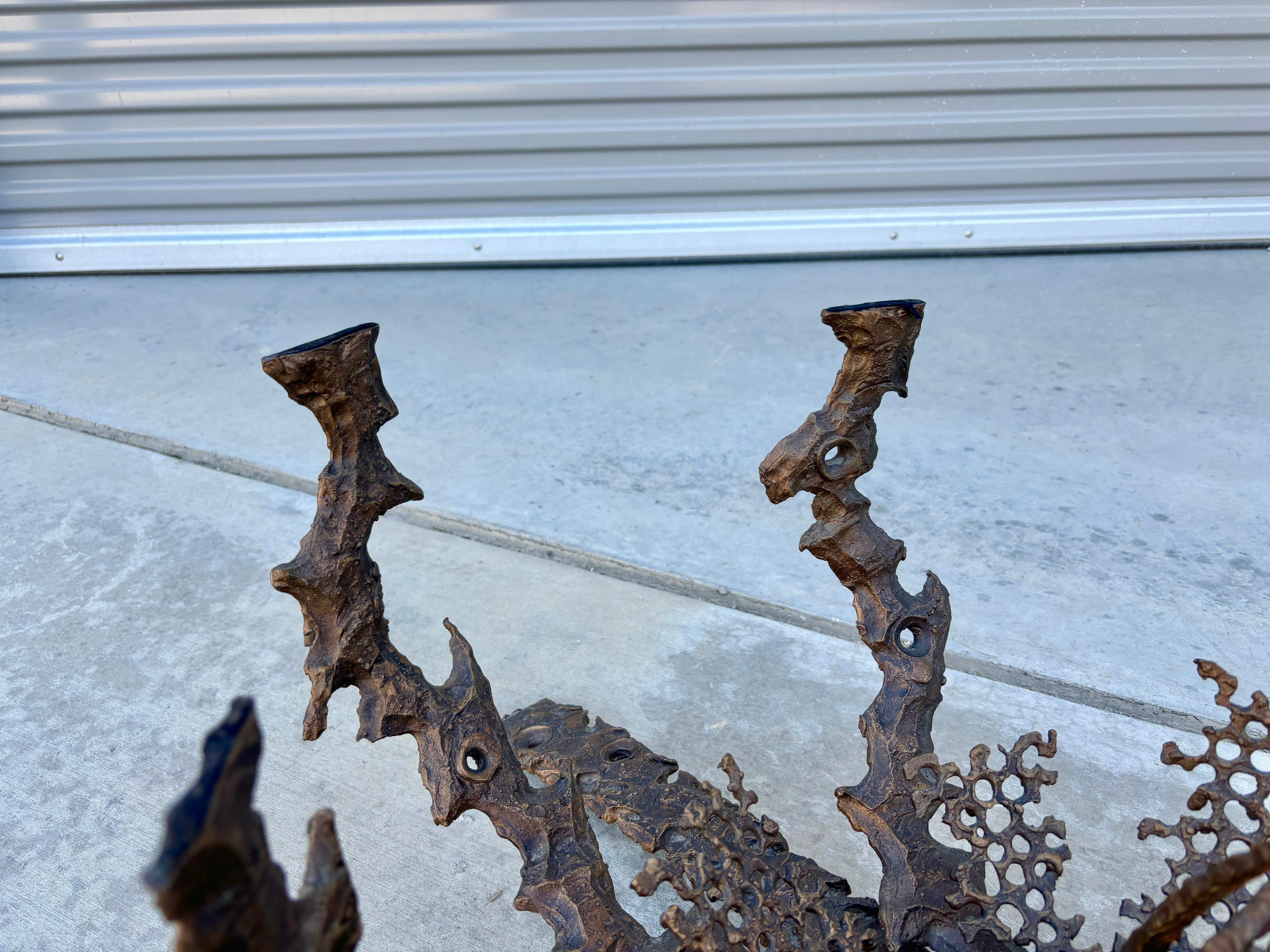 Table basse en bronze mi-siècle par Daniel Gluck, années 1970 en vente 4