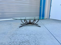 1970s Mid Century Bronze Coffee Table by Daniel Gluck