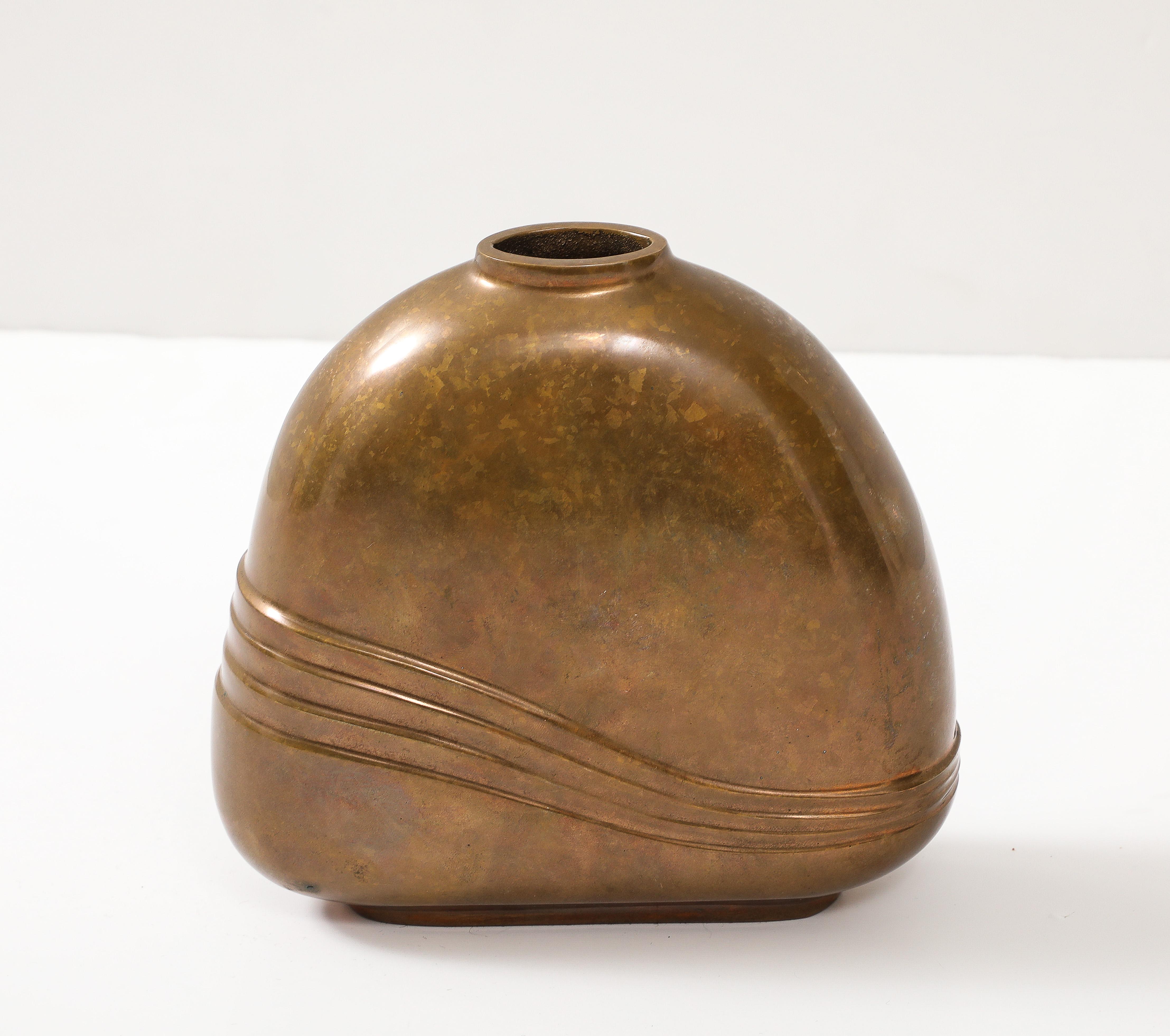 Mid-Century degli anni '70  Vasi in bronzo di Esa Fedrigolli in vendita 1