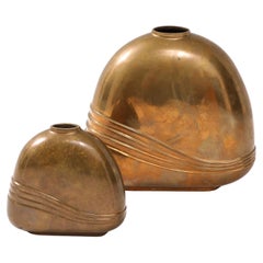 1970's Mid-Century  Vases en bronze Esa Fedrigolli