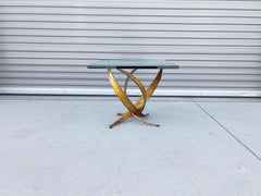 Brutalistischer quadratischer beistelltisch von Silas Seandel aus der Mitte des 19.